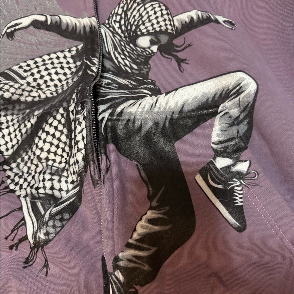 Luetta 1980 free Palestine Dancer zip up hoodie - Picture 2 of 5